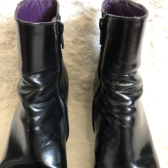 Freelance classic genuine leather soles square toe bootie size 36.5 US 6 - Picture 5 of 14